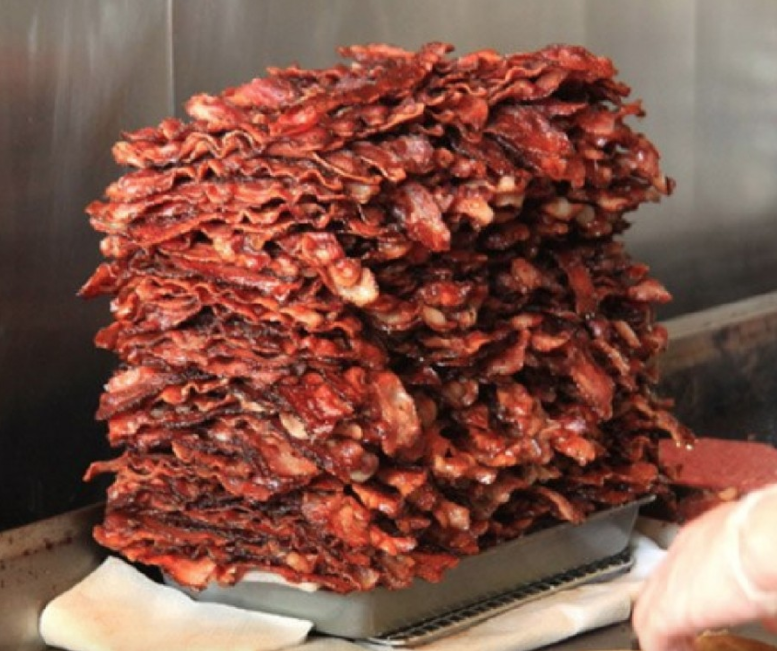 bacon figure with meat