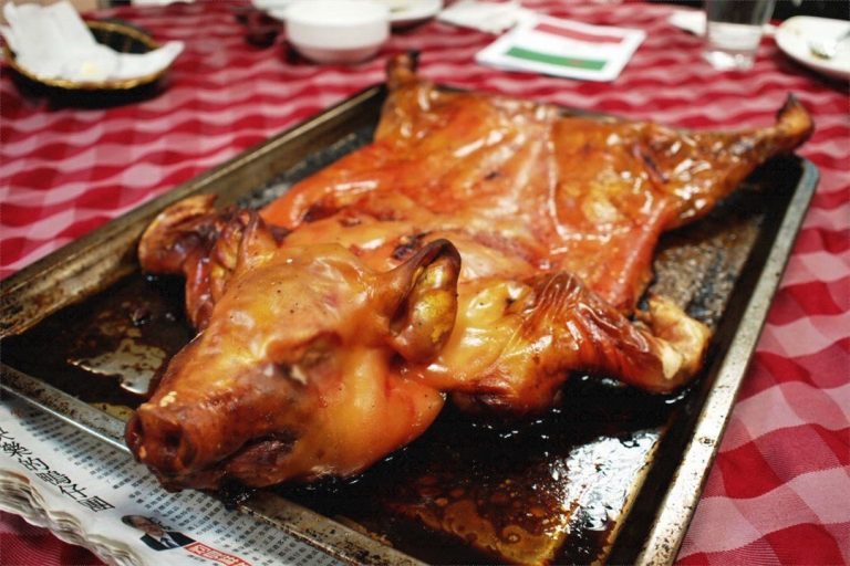 Chinese New Year Death Toll Hits 57,428,300 Crispy Roast Suckling Pigs, 18 Humans
